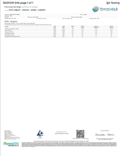 CHERRY ICY (DYE-FREE) - TOTAL ALKS 40.23MG (37.57MG 7-OH)