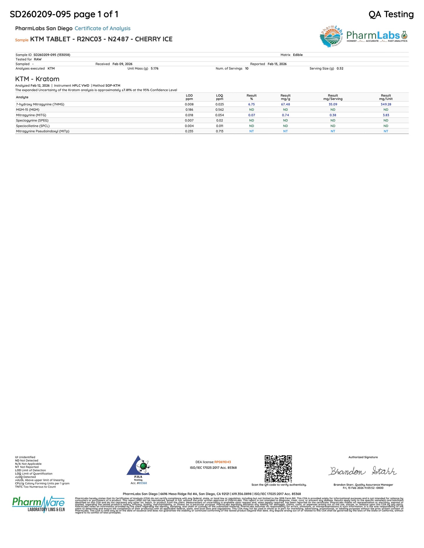 CHERRY ICY (DYE-FREE) - TOTAL ALKS 40.23MG (37.57MG 7-OH)