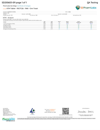 CINNAMON TOAST CRUNCHIES (DYE-FREE) - TOTAL ALKS 35.8MG (34.1MG 7-OH)