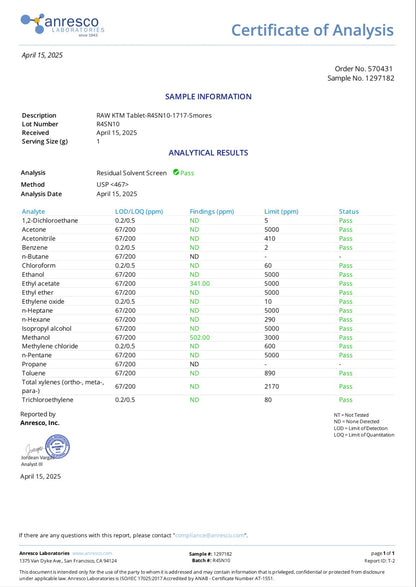 s'MOres (DYE-FREE) - TOTAL ALKS 47.2MG (45.3MG 7-OH)