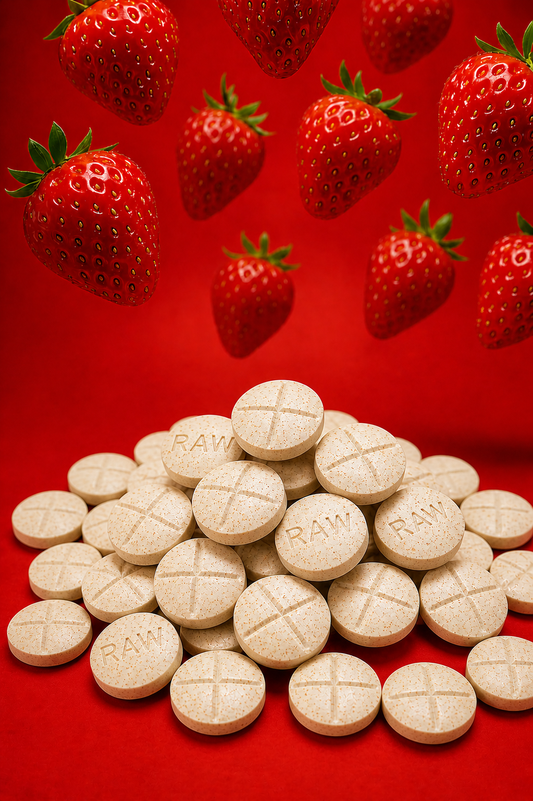 STRAWBERRY SNACKS (DYE-FREE) - TOTAL ALKS 29.1MG (28MG 7-OH)
