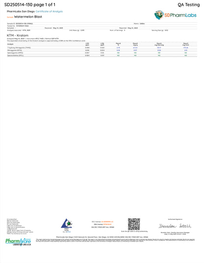 WATERMELON BLAST (DYE-FREE) - TOTAL ALKS 35.6MG (34.2MG 7-OH)