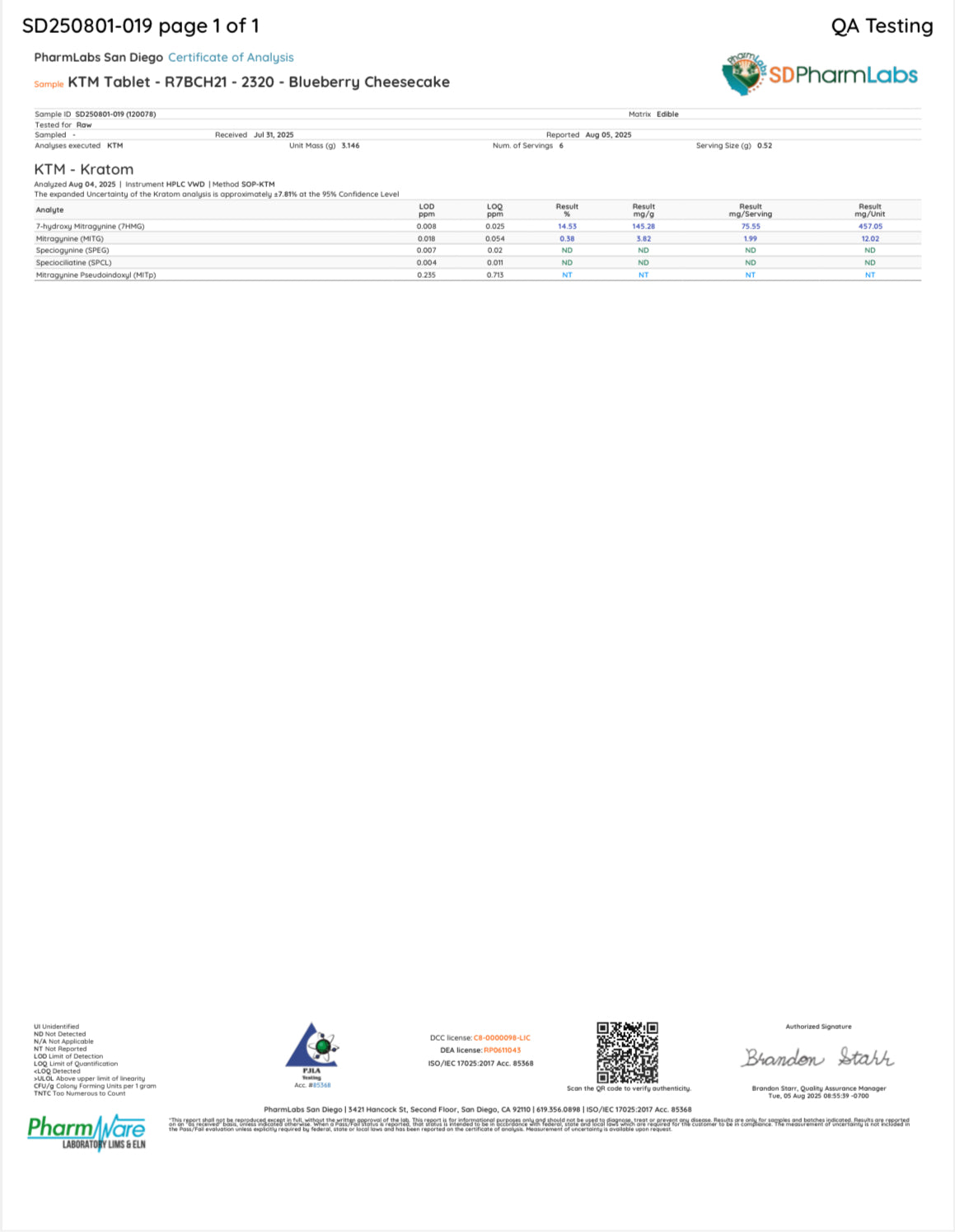 BLUEBERRY CHEESECAKE (DYE-FREE) - TOTAL ALKS 81.9MG (79MG 7-OH))