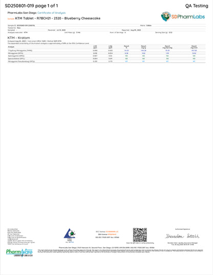 BLUEBERRY CHEESECAKE (DYE-FREE) - TOTAL ALKS 81.9MG (79MG 7-OH))