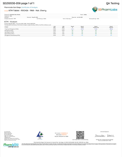 CHERRY ICY (DYE-FREE) - TOTAL ALKS 40.23MG (37.57MG 7-OH)