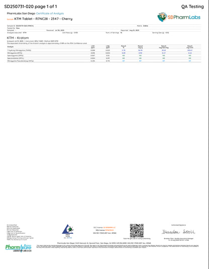 CHERRY ICY (DYE-FREE) - TOTAL ALKS 40.23MG (37.57MG 7-OH)